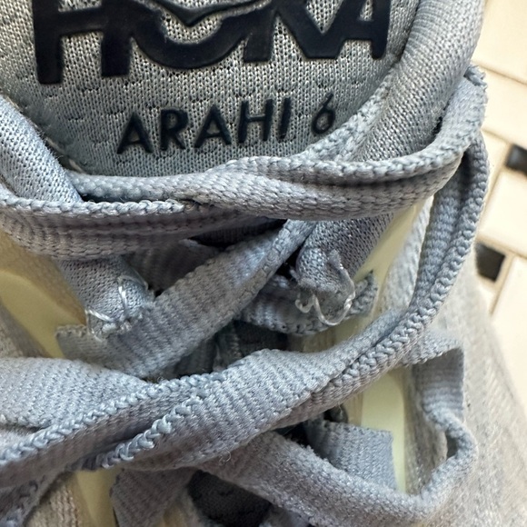 HOKA Gray Athletic Sneakers with Orange Accents - Picture 7 of 10